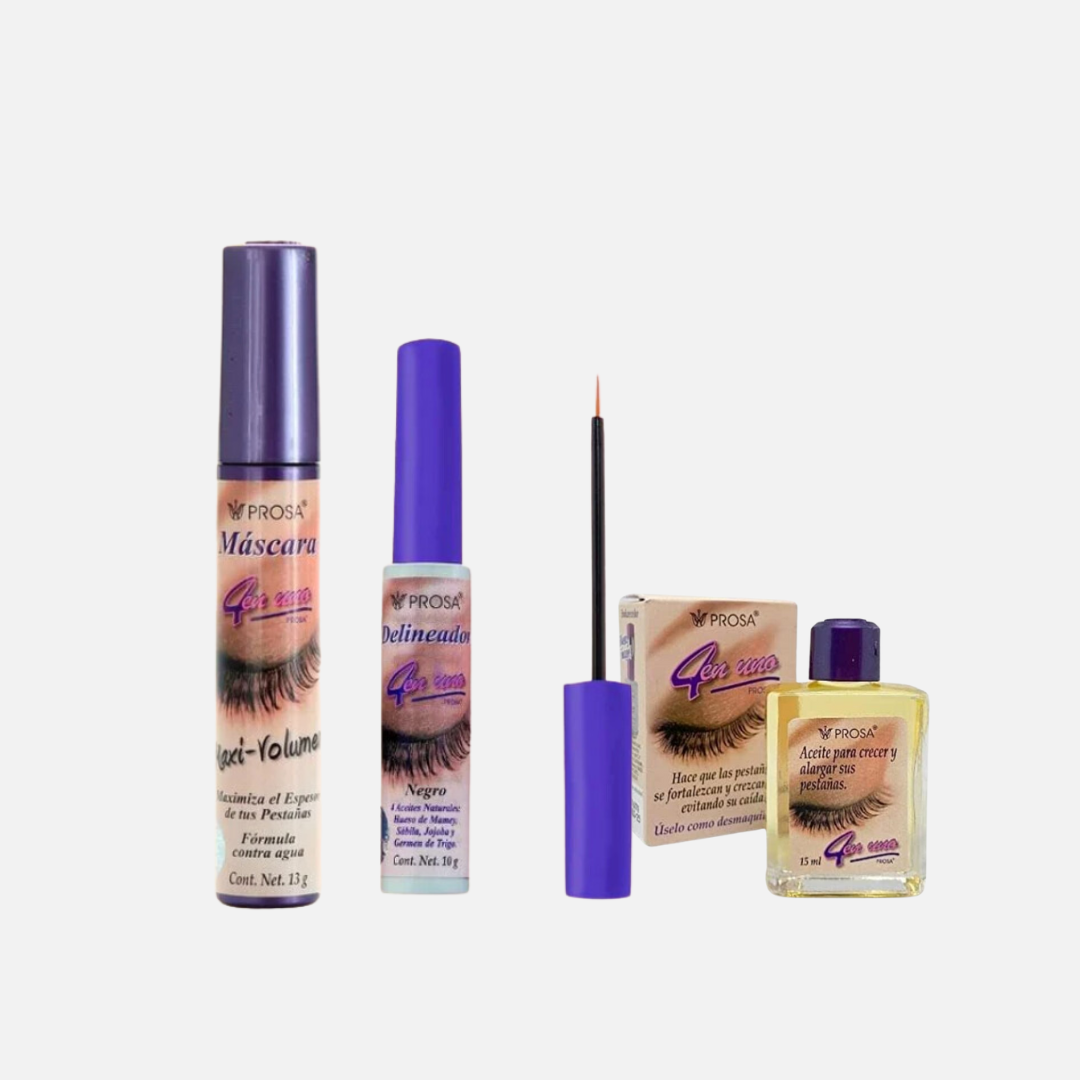 Prosa all in one set mascara, oil and eyeliner