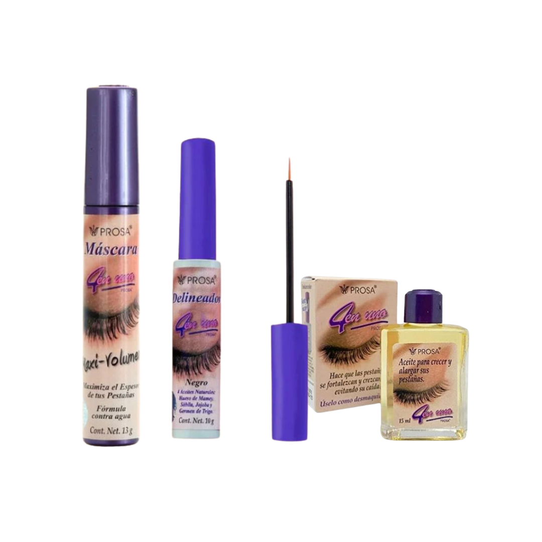 Prosa all in one set mascara, oil and eyeliner