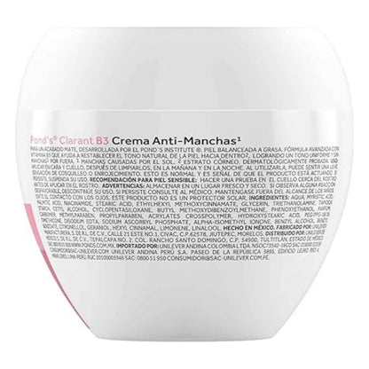 Pond's Clarant B3 Anti-Dark Spot Correcting Cream for Normal to Oily Skin 100g - Tono Uniforme y Sin Manchas