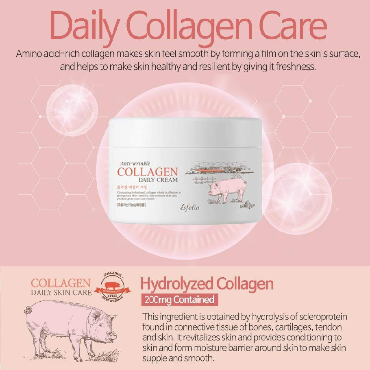 Esfolio Anti-Wrinkle Collagen Daily Cream